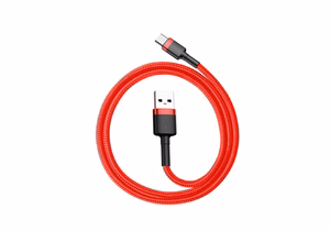Baseus Cafule USB kabelis USB 2.0 0,5 m USB A USB C Raudona