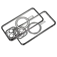 Bling Magnetinis dėklas telefonui Samsung Galaxy A35 5G juodas