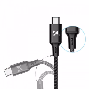 Wozinsky Kabelis USB - USB Type-C 2,4A 2m juodas (WUC-C2B)