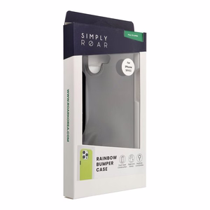 ROAR dėklas RAINBOW BUMPER IPHONE 16 juodas