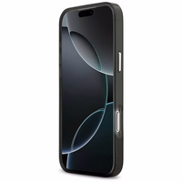 Karl Lagerfeld IML akvarelės Karl & Choupette ir logotipo magnetinis dėklas telefonui iPhone 17 Pro - juodas