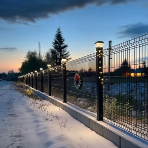 GreenBlue GB128 – 100×100 mm saulės energijos LED šviestuvas tvoros stulpui su sutemų jutikliu