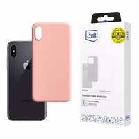 3mk Matinis Dėklas for Apple iPhone Xs Max - Matinis rožinis