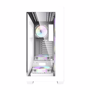Kompiuterio korpusas Darkflash DS900 (baltas) su 7 ARGB ventiliatoriais