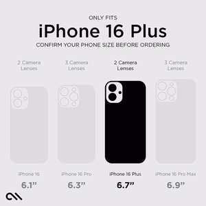 Case-Mate Tough D3O skaidrus dėklas su MagSafe, skirtas iPhone 16 Plus
