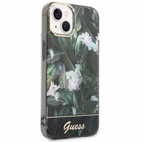 Guess Jungle kolekcija dėklas telefonui iPhone 14 - žalias