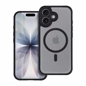 FULL MATTE MAG COVER dėklas telefonui suderinamas su MagSafe iPhone 17 juoda
