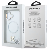 Karl Lagerfeld IML K Head Logo MagSafe Dėklas for iPhone 17 - Clear