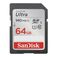 Atminties kortelė SanDisk Ultra SDXC 64GB 140MB/s UHS-I Class 10 (SDSDUNB-064G-GN6IN)