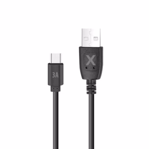 Maxlife kabelis USB - USB-C 0,5 m 3A juodas