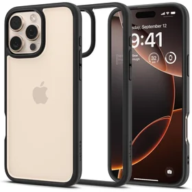 Spigen Ultra Hybrid iPhone 16 Pro dėklas - matinė juoda