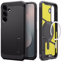 "Spigen Tough Armor Mag MagSafe" dėklas "Samsung Galaxy S25 FE" - juodai geltonas