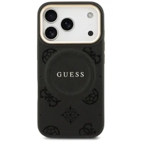 Guess Peony Hot Stamp MagSafe dėklas telefonui iPhone 17 Pro Max - juodas