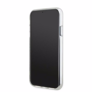 DKNY IML languoto Mono rašto ir spausdintų juostų magnetinis dėklas telefonui iPhone 11 / Xr - smėlinis