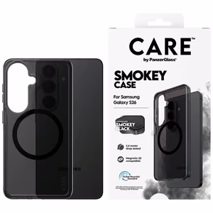 CARE by PanzerGlass Urban Explorer Smokey dėklas w. juodas Qi Samsung Galaxy S26 - juodas