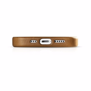 iCarer Oil Wax Premium odinis dėklas iPhone 14 Plus Magnetinis odinis dėklas su MagSafe Rudas (WMI14220703-TN)
