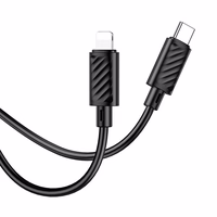Kabelis USB C į Lightning Hoco PD 27W 2 m X88 juodas