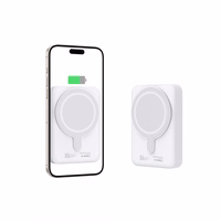 Tech-Protect LifeMag PB11 išorinė baterija su MagSafe 10000mAh 15W USB-C jungtimi - balta + USB-C kabelis