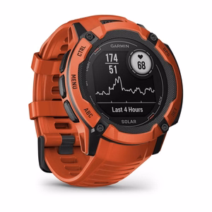 Garmin Instinct 2X Solar 2,79 cm (1.1") MIP 50 mm Skaitmeninis 176 x 176 pikseliai Lietimui jautrus ekranas Raudona GPS (palydovinis)