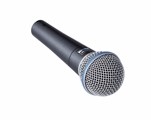 Shure BETA 58A – laidinis dinaminis vokalinis mikrofonas, tamsiai pilkas