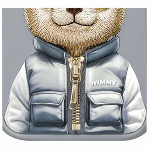 Nimmy Cool&Cute 2.0 Dėklas telefonui iPhone 15 Pro - pilkas