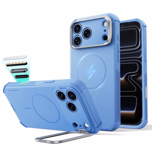ESR Cyber Tough Kickstand MagSafe dėklas, skirtas iPhone 18 Pro Max / 17 Pro Max, šviesiai mėlynas