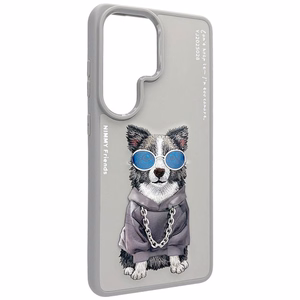 Nimmy Glasses Cool Dog dėklas Samsung Galaxy S26 Ultra pilkas
