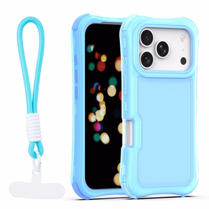 Safepop dėklas su dirželiu skirtas iPhone 17 Pro 6,3" mėlynas