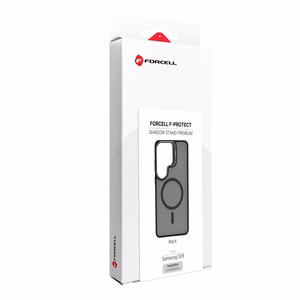 Case for Samsung S26 Forcell F-Protect Shadow Stand Premium compatible with MagSafe black