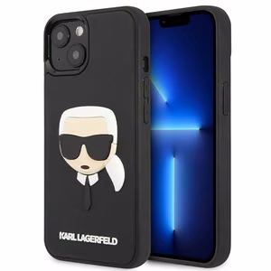 Karl Lagerfeld KLHCP14MKH3DBK iPhone 14 Plus 6.7 "black / black hardcase 3D Rubber Karl's Head