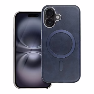 GENTLEMAN MAG COVER Dėklas telefonui, suderinamas su MagSafe IPHONE 16 PRO, tamsiai mėlynas