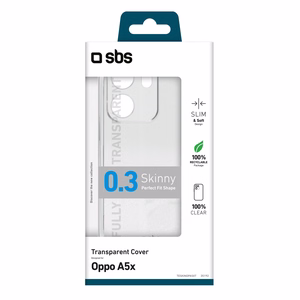 SBS Skinny Cover Oppo A5X - skaidrus