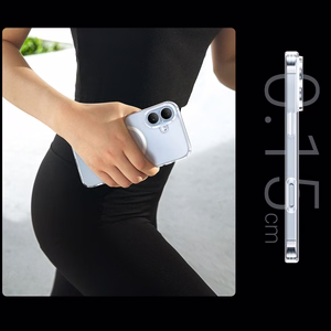 Užalias Classy Clear Magnetic Dėklas iPhone 16 Plus - Skaidrus