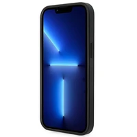 Karl Lagerfeld Saffiano Choupette Head Patch dėklas telefonu iPhone 14 Plus - juodas