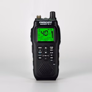 Портативная CB-радиостанция President Randy III Plus ASC AM/FM, чёрная