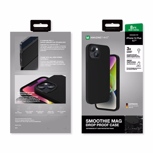 Amazing Thing Smoothie magnetinis dėklas MagSafe 8FT IP146.7SMBK iPhone 14 Plus juodas