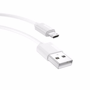 Laidas T-PHOX Nets Micro USB, baltas, 3A, PVC, 1,2M