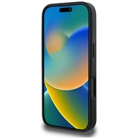 Guess Grained Roses Big 4G logo dėklas telefonui iPhone 16 Pro Max - juodas