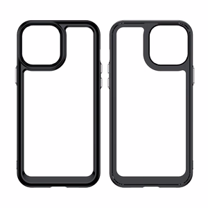 Outer Space dėklas iPhone 12 Pro Max kietas dangtelis su geliniu rėmu raudona