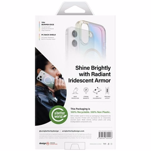 Uniq Iridescia Magclick įkrovimo dėklas telefonui iPhone 17 - įvairiaspalvis