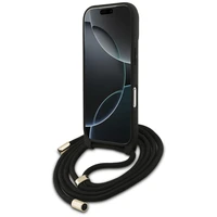 Guess 4G Big Logo Cord Stap per petį dėklas telefonui iPhone 17 Pro - rudas