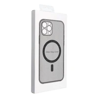 Dėklas telefonui MAG COVER suderinamas su MagSafe SAMSUNG S25 – skaidrus blizgučiai