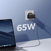 Joyroom JR-TCG18 65W sieninis įkroviklis 1 x USB-C (JK kištukas) - juodas