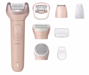 Беспроводной эпилятор Philips Epilator Series 9000 BRE719/00 для сухого и влажного использования, розовый