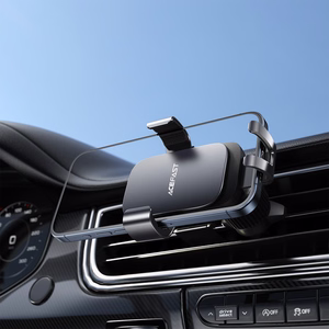 Acefast D59 gravitacinis automobilinis telefono laikiklis į oro angą - pilkas