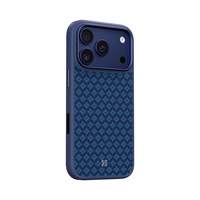 "Benks" magnetinis šarvas "Pro Armor Grid Kevlar Case Metal Frame 600D (YB70) for Iphone 17 Pro Max blue