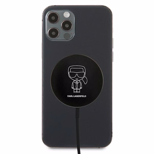 Беспроводное зарядное устройство Karl Lagerfeld 15W MagSafe KLCBMSIKBK
