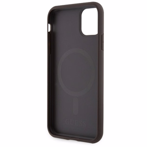 Guess GUHMN61P4RPSW iPhone 11 / Xr коричневый/коричневый hardcase 4G Printed Stripes MagSafe