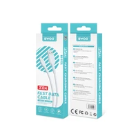 BWOO kabelis USB - Lightning 1m 3A baltas X172L