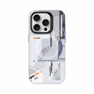 Benks Magnetic Mecha Series Case for iPhone 15 Pro Max White